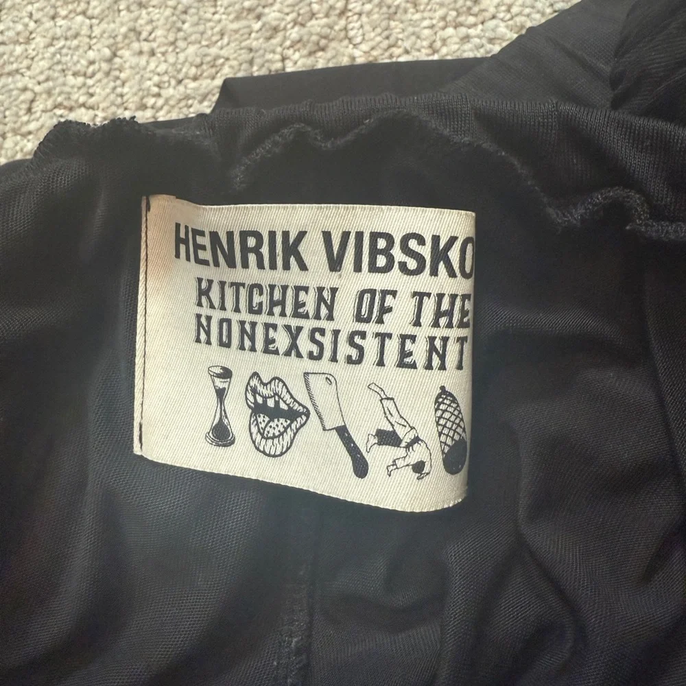 Henrik Vibskov Elegant Black Wide-Leg Pants size XS - Picture 9 of 12